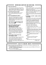 Preview for 2 page of Toshiba MV19K1W Service Manual