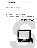 Предварительный просмотр 2 страницы Toshiba MV19K2 Service Manual