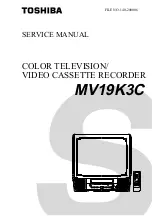 Preview for 2 page of Toshiba MV19K3C Service Manual