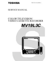 Preview for 1 page of Toshiba MV19L3C Service Manual