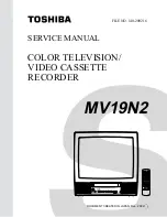 Preview for 1 page of Toshiba MV19N2 Service Manual