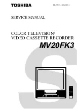 Предварительный просмотр 2 страницы Toshiba MV20FK3 Service Manual