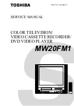 Предварительный просмотр 1 страницы Toshiba MW 20FM1 Service Manual