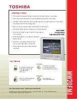 Preview for 1 page of Toshiba MW 20FM1 Specifications