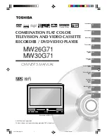 Preview for 1 page of Toshiba MW 26G71 Owner'S Manual