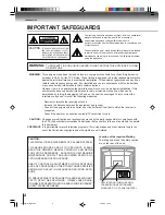 Предварительный просмотр 2 страницы Toshiba MW 27FP1 Owner'S Manual