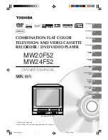 Toshiba MW14F52 Owner'S Manual preview