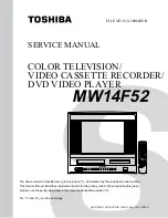 Предварительный просмотр 1 страницы Toshiba MW14F52 Service Manual