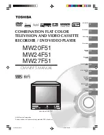 Toshiba MW20F51 Owner'S Manual preview