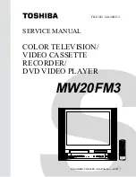 Предварительный просмотр 1 страницы Toshiba MW20FM3 Service Manual