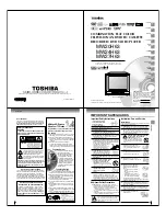 Предварительный просмотр 3 страницы Toshiba MW20H63 Service And Owner'S Manual