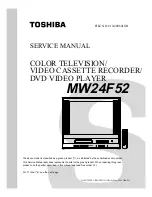 Toshiba MW24F52 Service Manual preview