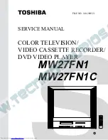 Предварительный просмотр 1 страницы Toshiba MW27FN1 Service Manual