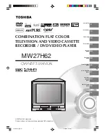 Toshiba MW27H62 Owner'S Manual preview