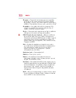 Предварительный просмотр 100 страницы Toshiba NB 105 (Spanish) Manual Del Usuario