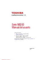 Toshiba NB200 Series (Spanish) Manual Del Usuario предпросмотр