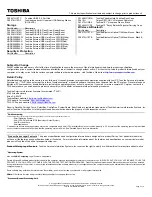 Preview for 2 page of Toshiba NB205-N310 Specifications