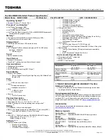 Toshiba NB255-N245 Specifications preview