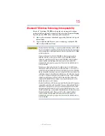 Preview for 15 page of Toshiba NB300 series User Manual