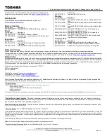 Preview for 2 page of Toshiba NB305-N600 Detailed Product Specification