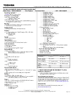 Toshiba NB505-N508 Specifications preview