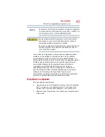 Preview for 43 page of Toshiba NB510 Series (Spanish) Manual Del Usuario