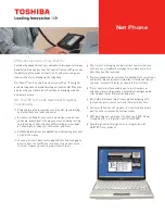 Toshiba Net Phone Brochure preview