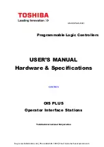 Предварительный просмотр 1 страницы Toshiba OIS PLUS Series User Manual