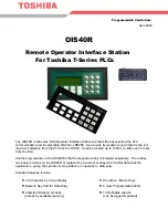 Toshiba OIS40R Specifications предпросмотр