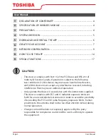 Preview for 2 page of Toshiba OSK102 User Manual