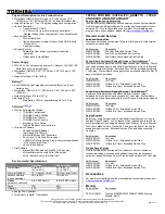 Preview for 2 page of Toshiba P100-ST1072 Specifications