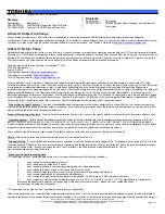 Preview for 3 page of Toshiba P100-ST9612 Specifications