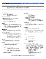 Toshiba P105-S6002 Specifications preview