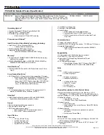 Toshiba P105-S6104 Specifications preview