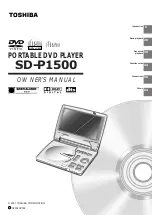 Предварительный просмотр 1 страницы Toshiba P1500 - DVD Player - 8 Owner'S Manual