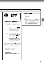 Preview for 47 page of Toshiba P1500 - DVD Player - 8 Owner'S Manual