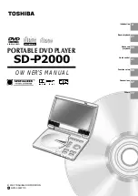 Preview for 1 page of Toshiba P2000 - DVD Player - 8.9 Owner'S Manual