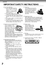 Preview for 8 page of Toshiba P2000 - DVD Player - 8.9 Owner'S Manual