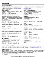 Preview for 2 page of Toshiba P205-S6237 Specifications