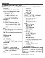 Preview for 1 page of Toshiba P205-S6267 Specifications