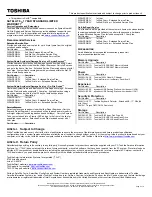 Preview for 2 page of Toshiba P205-S6347 Specifications