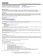 Preview for 2 page of Toshiba P205D Specifications