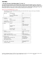 Preview for 3 page of Toshiba P25-S487 Specifications