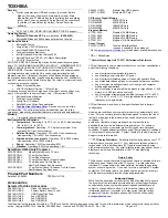 Preview for 2 page of Toshiba P25-S5092 Specifications