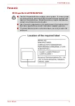 Preview for 9 page of Toshiba P300 Series User Manual