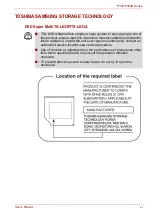 Preview for 11 page of Toshiba P300 Series User Manual