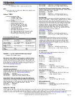 Preview for 2 page of Toshiba P35-S6053 Specifications