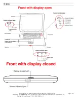 Preview for 7 page of Toshiba P35-S6112 Specifications