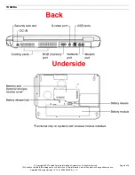 Preview for 9 page of Toshiba P35-S6112 Specifications