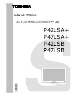 Toshiba P42LSA+ Service Manual preview